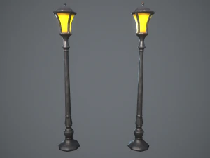 Stylized lamps 3D Model