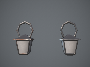 Stylized lamps 3D Model