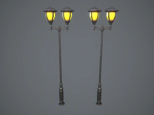 Stylized lamps 3D Model