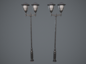Stylized lamps 3D Model