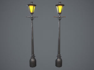 Stylized lamps 3D Model
