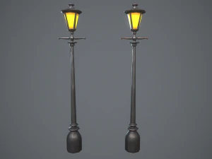 Stylized lamps 3D Model
