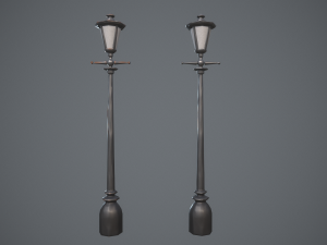 Stylized lamps 3D Model