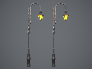 Stylized lamps 3D Model