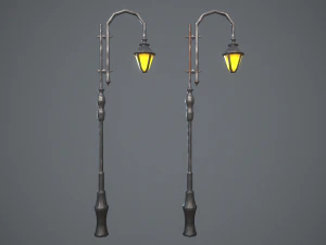 Stylized lamps 3D Model