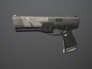 Shabby gun of the near future 3D Model