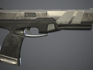 Shabby gun of the near future 3D Model