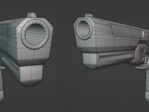 Shabby gun of the near future 3D 模型