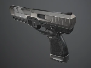 Shabby gun of the near future 3D Model