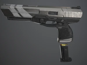 Shabby gun of the near future 3D Model