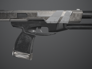 Shabby gun of the near future 3D 模型