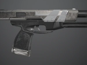 Shabby gun of the near future 3D Model