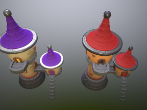 Stylized magic tower 3D Model
