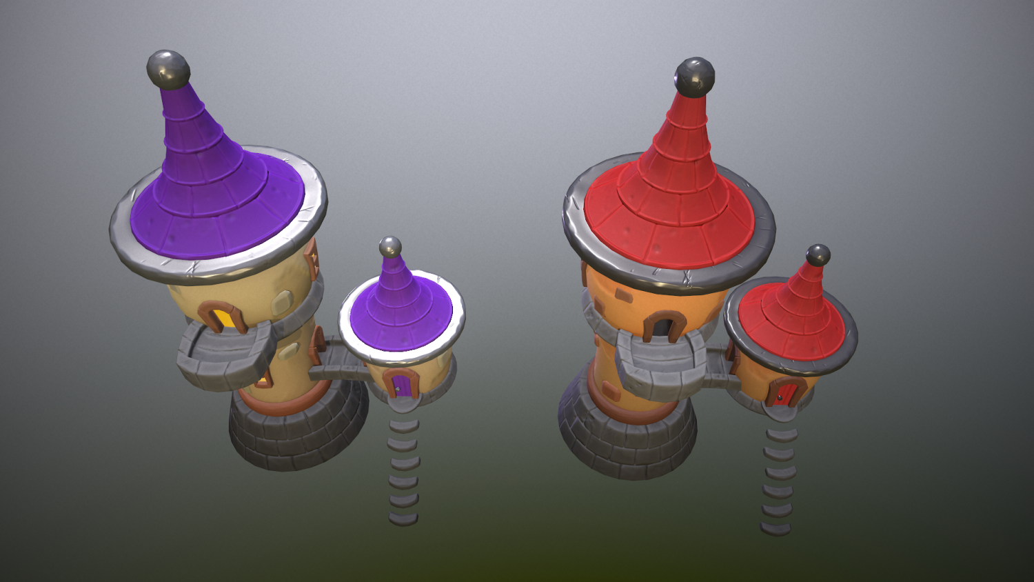 Bubble tower 3d