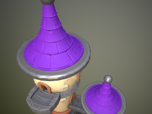Stylized magic tower 3D Model