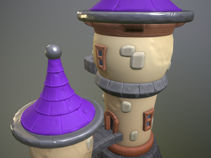 Stylized magic tower 3D Model