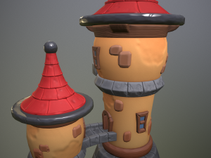 Stylized magic tower 3D Model