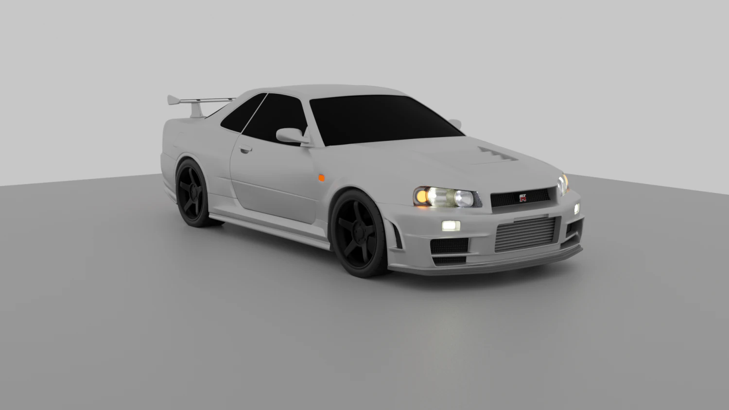 nissan skyline gt-r r34 nismo z-tune 3D Model .c4d .max .obj .3ds .fbx .stl .blend 