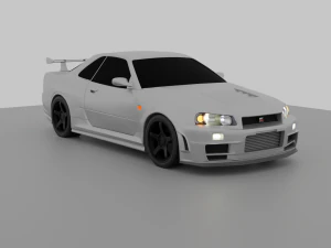nissan skyline gt-r r34 nismo z-tune 3D Model