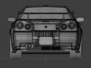 nissan skyline gt-r r34 nismo z-tune 3D Model