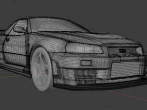 nissan skyline gt-r r34 nismo z-tune 3Dモデル