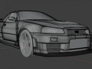 nissan skyline gt-r r34 nismo z-tune 3D Model