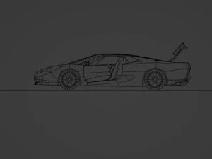Jaguar XJ220 3D Model
