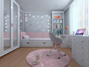 girl bedroom 3D-Modell