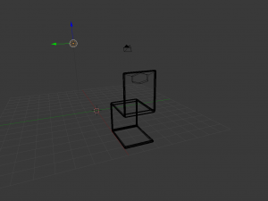 table and chair Modello 3D