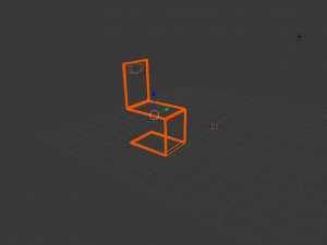 table and chair Modello 3D