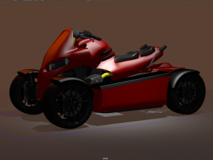 motorcycle04 3Dモデル
