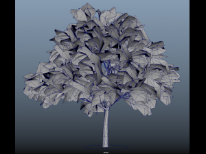 summer trees x21 3D Model