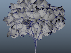 fall trees x11 3D 模型