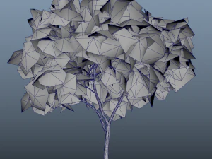 fall trees x11 3D Model