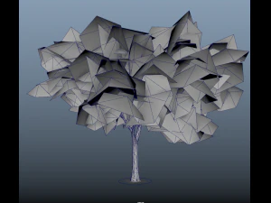 fall trees x11 3D Model