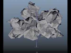 fall trees x11 3D Model