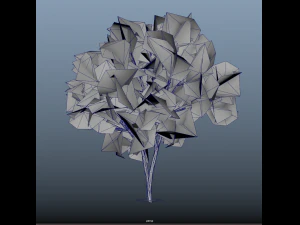 fall trees x11 3D Model