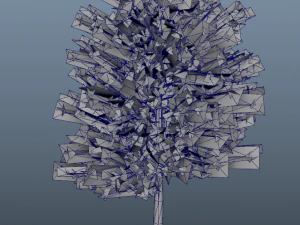 fall trees x11 3D Model