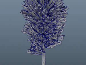fall trees x11 3D Model