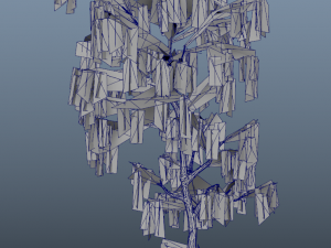 winter trees x8 Modelo 3D