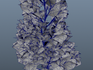 winter trees x8 Modelo 3D