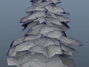 winter trees x8 3D Model