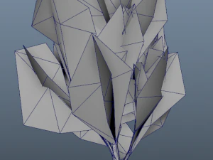 winter trees x8 3D Model