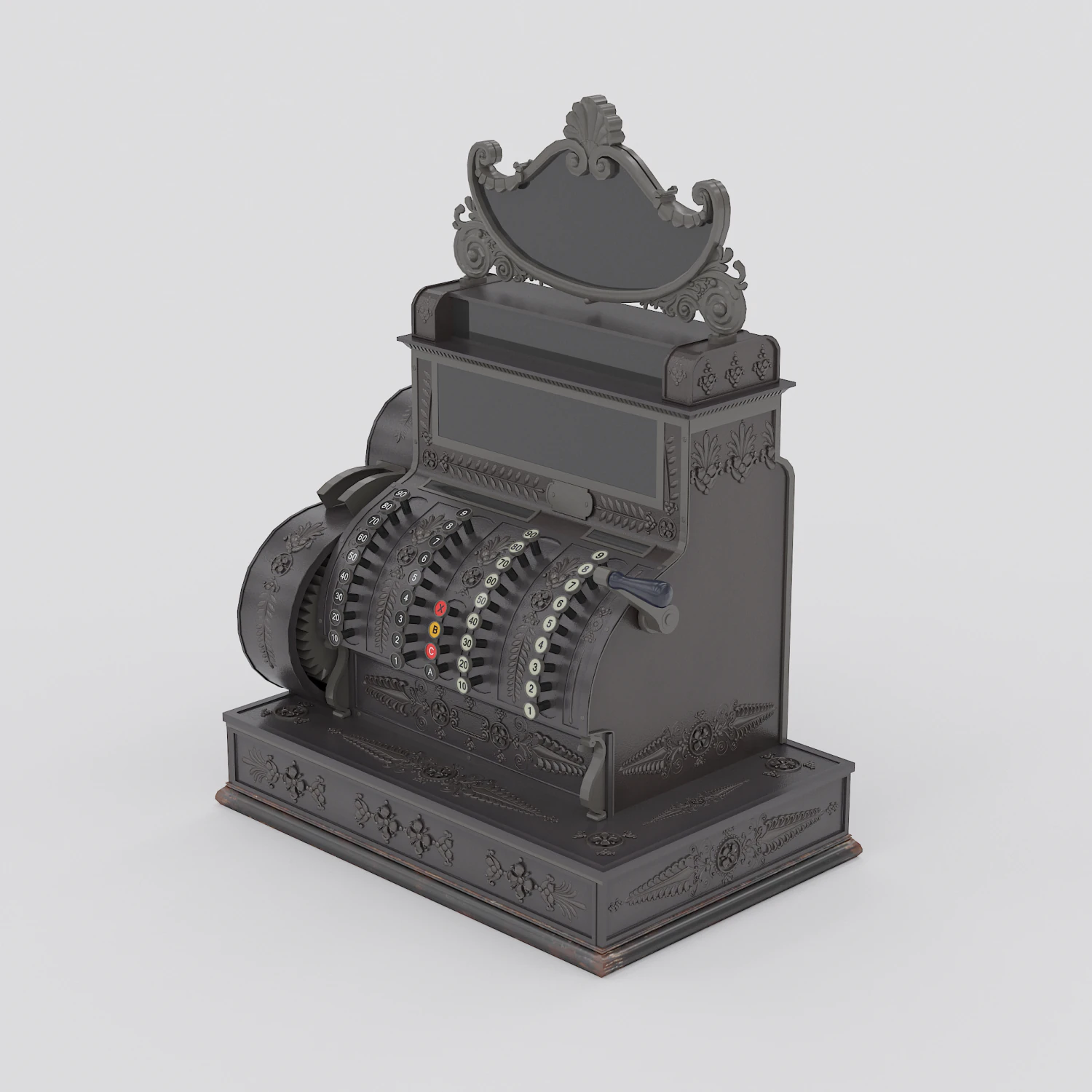 ностальгічний х10 №5 3D Модель .c4d .max .obj .3ds .fbx .stl .blend 