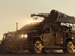 終末的な車 3Dモデル