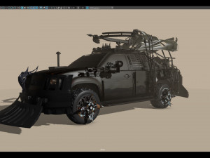 apocalyptic car 3D Model