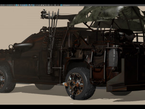 apocalyptic car 3D Model