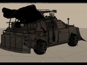 apocalyptic car 3D Model