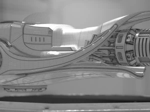 motocicleta de fic&ccedil;&atilde;o cient&iacute;fica Modelo 3D