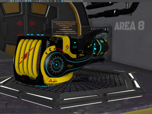 sci-fi motorcycle Modelo 3D